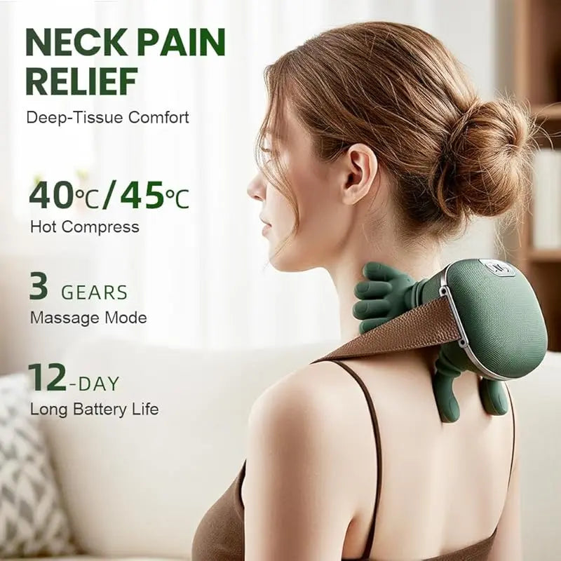 Massageador de Pescoço com Aquecimento (★★★★⯨) - 4,8