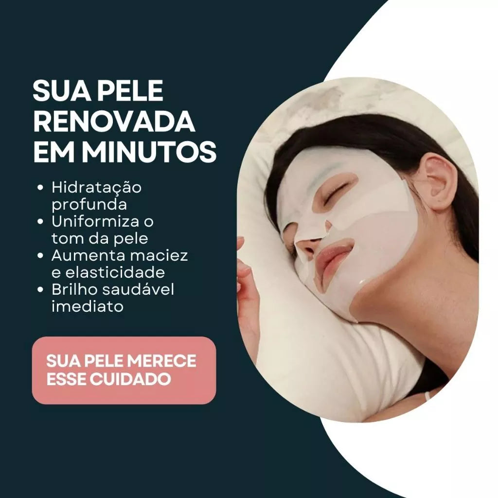Pack de 2 Máscaras Faciais de Colagénio  (★★★★⯨) - 4,9